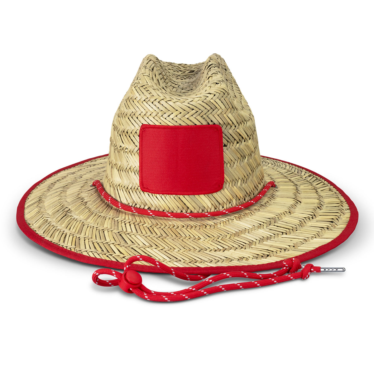 Tiki Straw Hat - Red