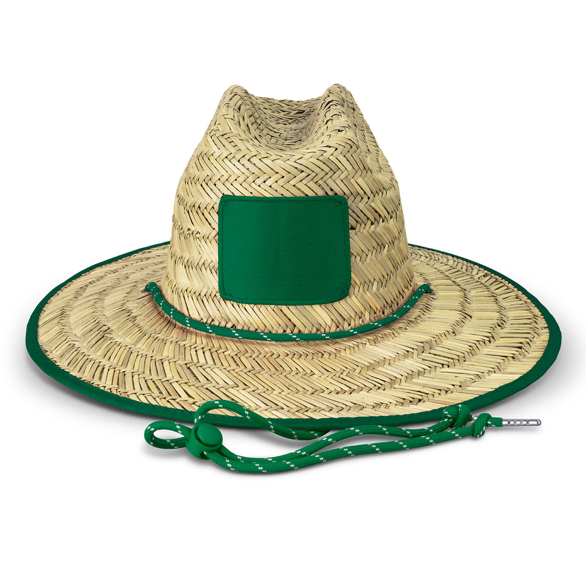 Tiki Straw Hat - Kelly Green
