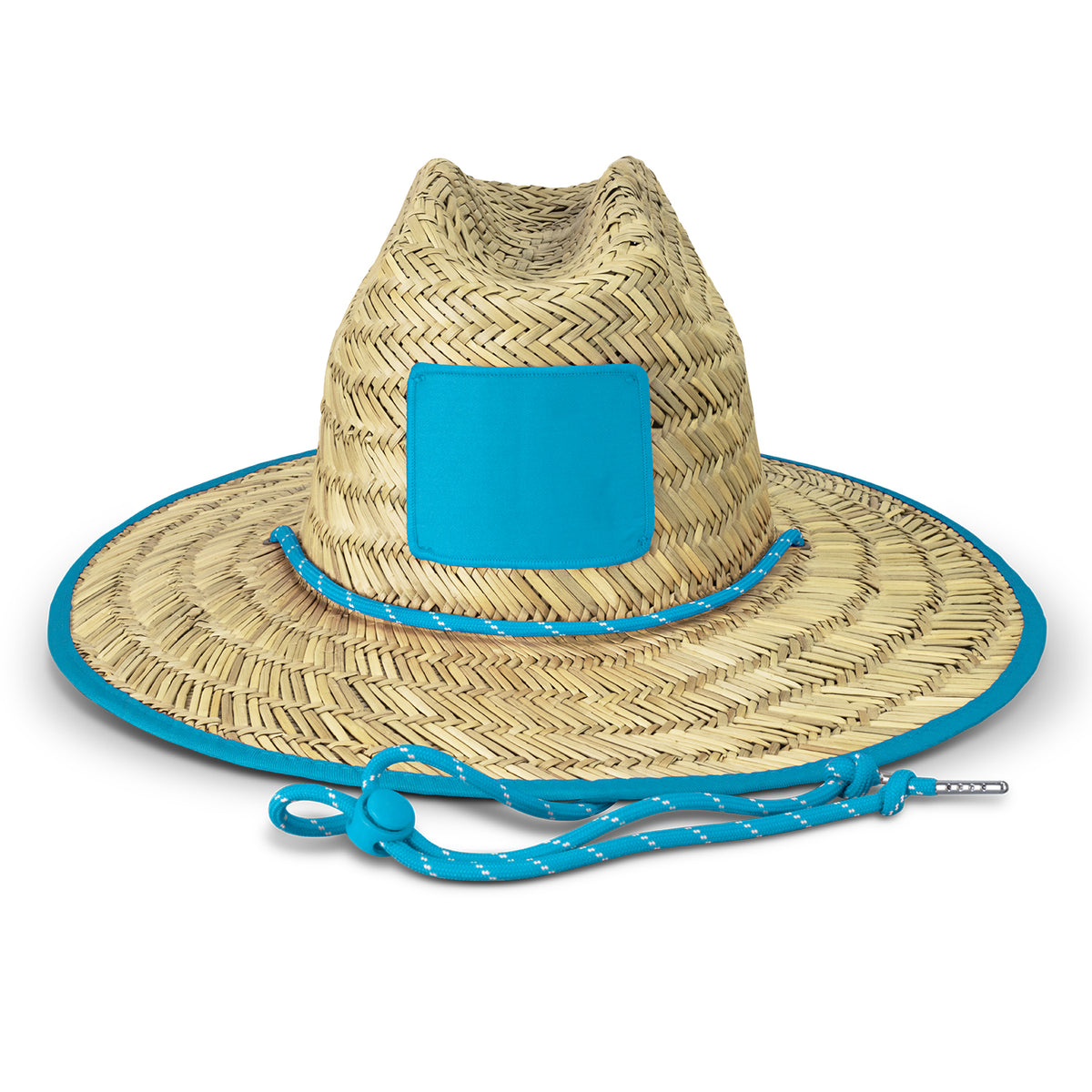 Tiki Straw Hat - Light Blue