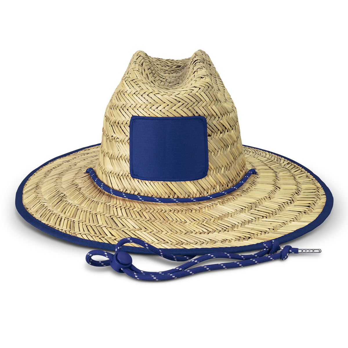 Tiki Straw Hat - Royal Blue