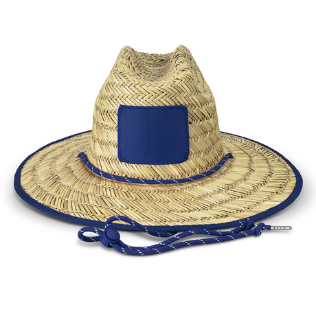 Tiki Straw Hat - Royal Blue