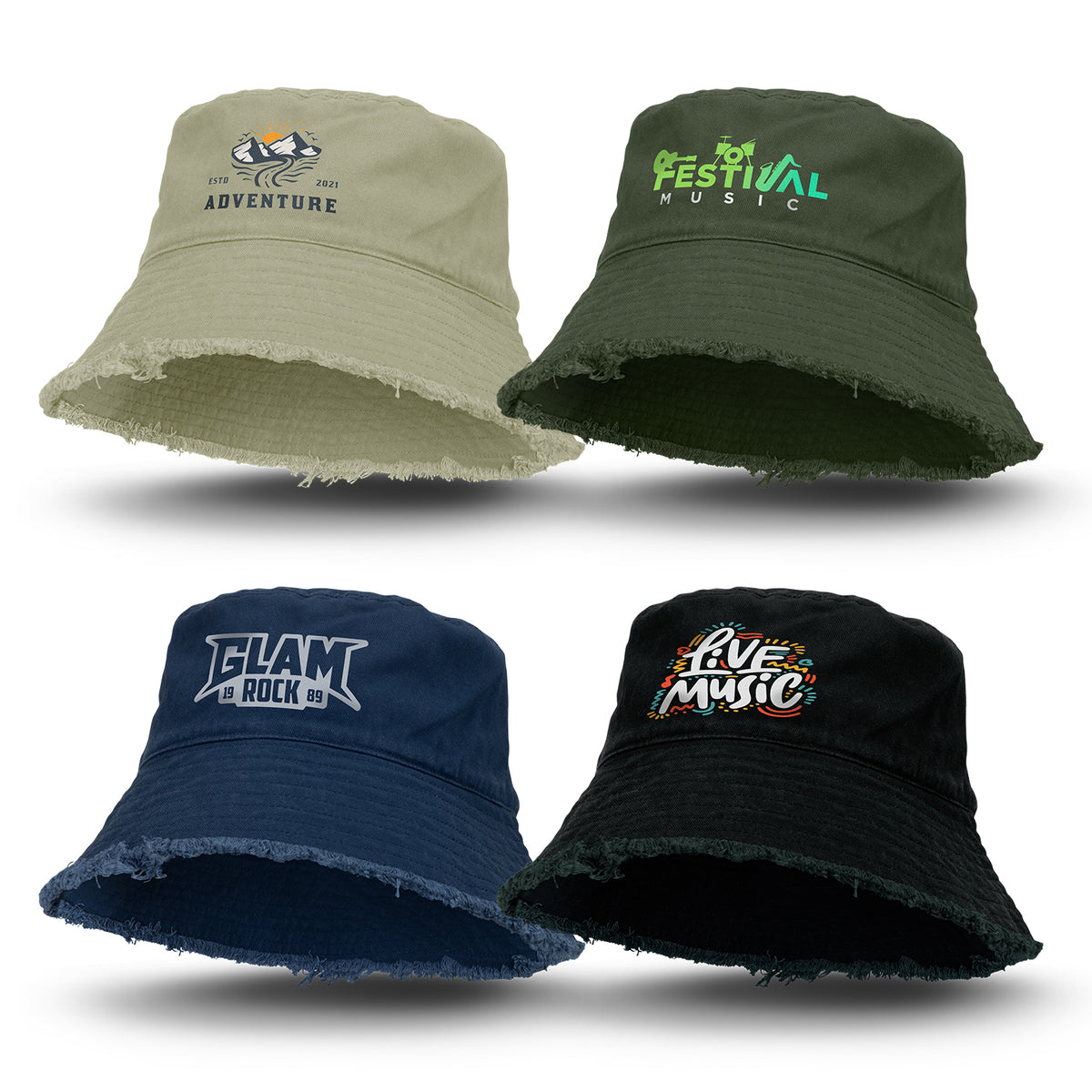 Raw Edge Bucket Hat - Main