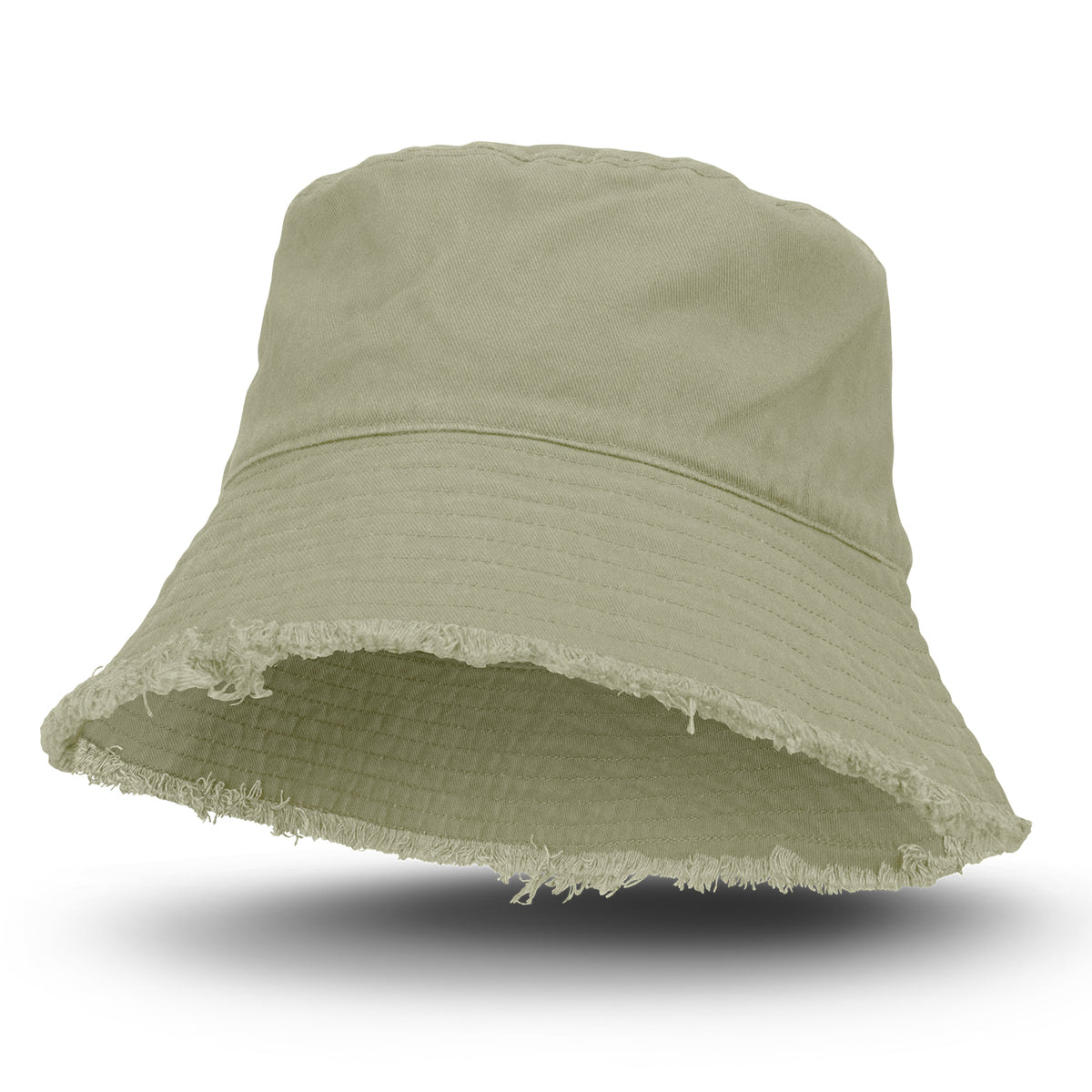 Raw Edge Bucket Hat - Ecru