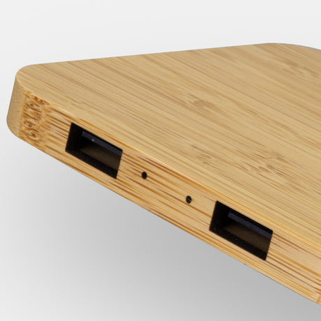NATURA Bamboo Wireless Fast Charging Hub - Detail