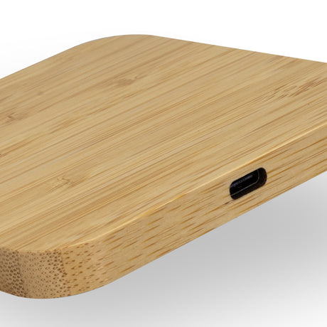 NATURA Bamboo Wireless Fast Charging Hub - Detail