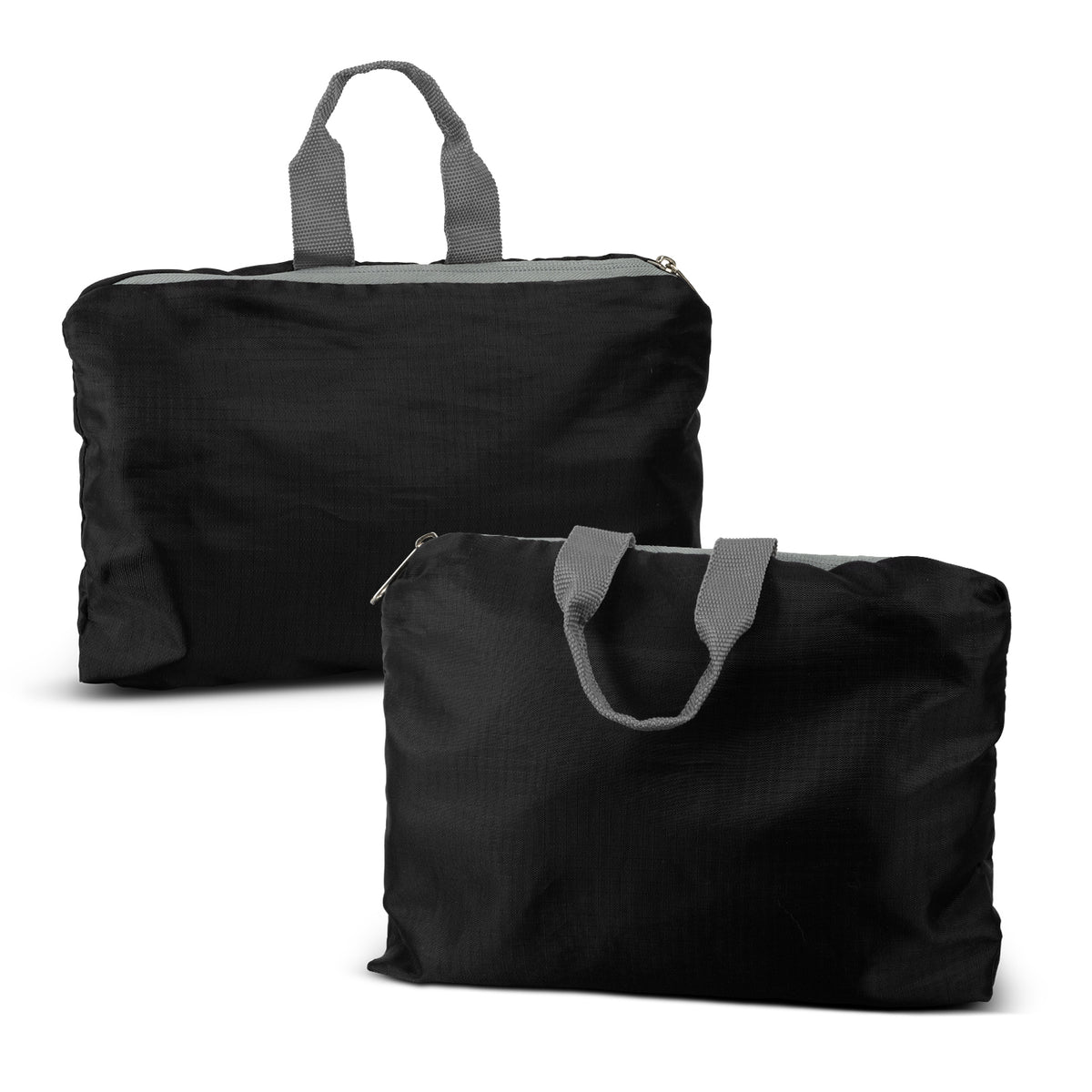 Origami Foldable Duffle - Black/Grey