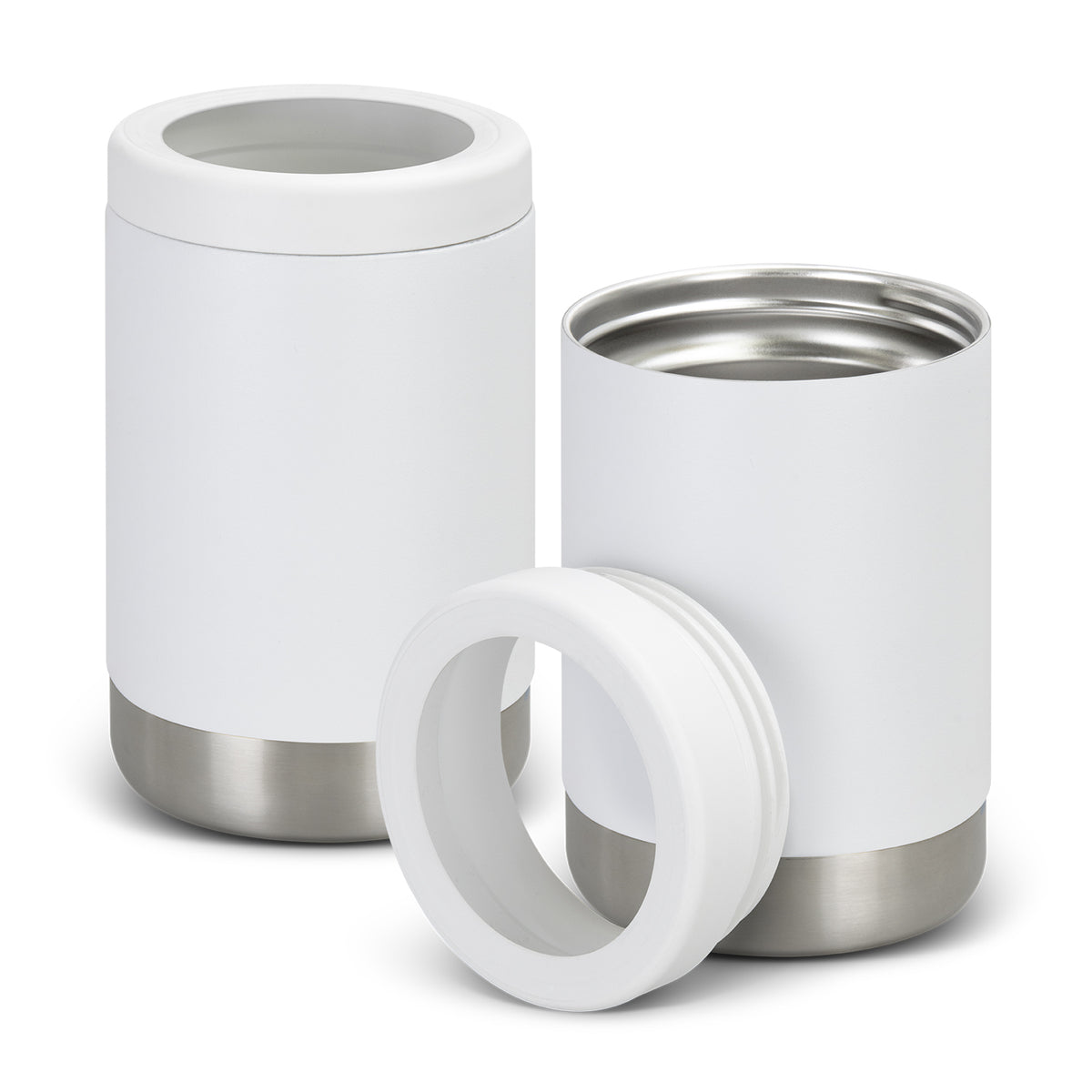 Brewski Pro Vacuum Stubby Cooler - White