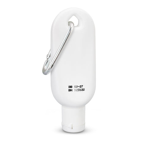 SPF 50+ Sun Gel 30ml Tube with Carabiner - White