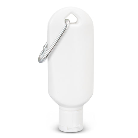 SPF 50+ Sun Gel 50ml Tube with Carabiner - White