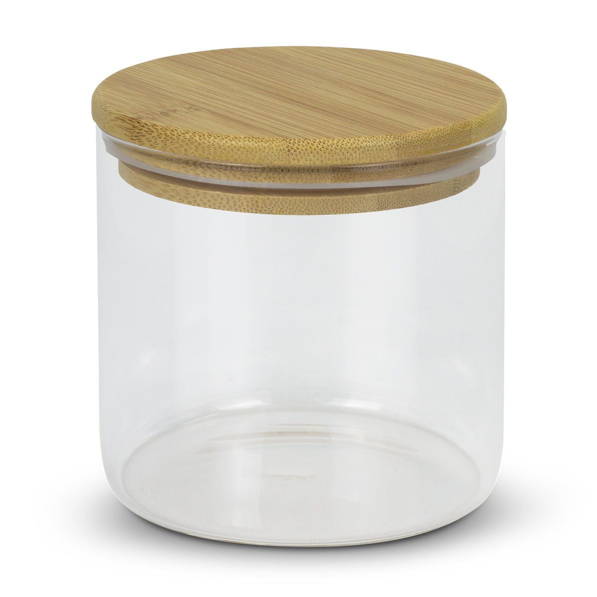 Round Storage Canister Large - Clear/Natural