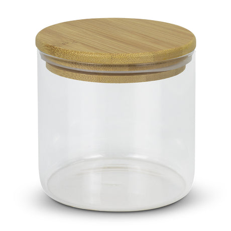 Round Storage Canister Large - Clear/Natural