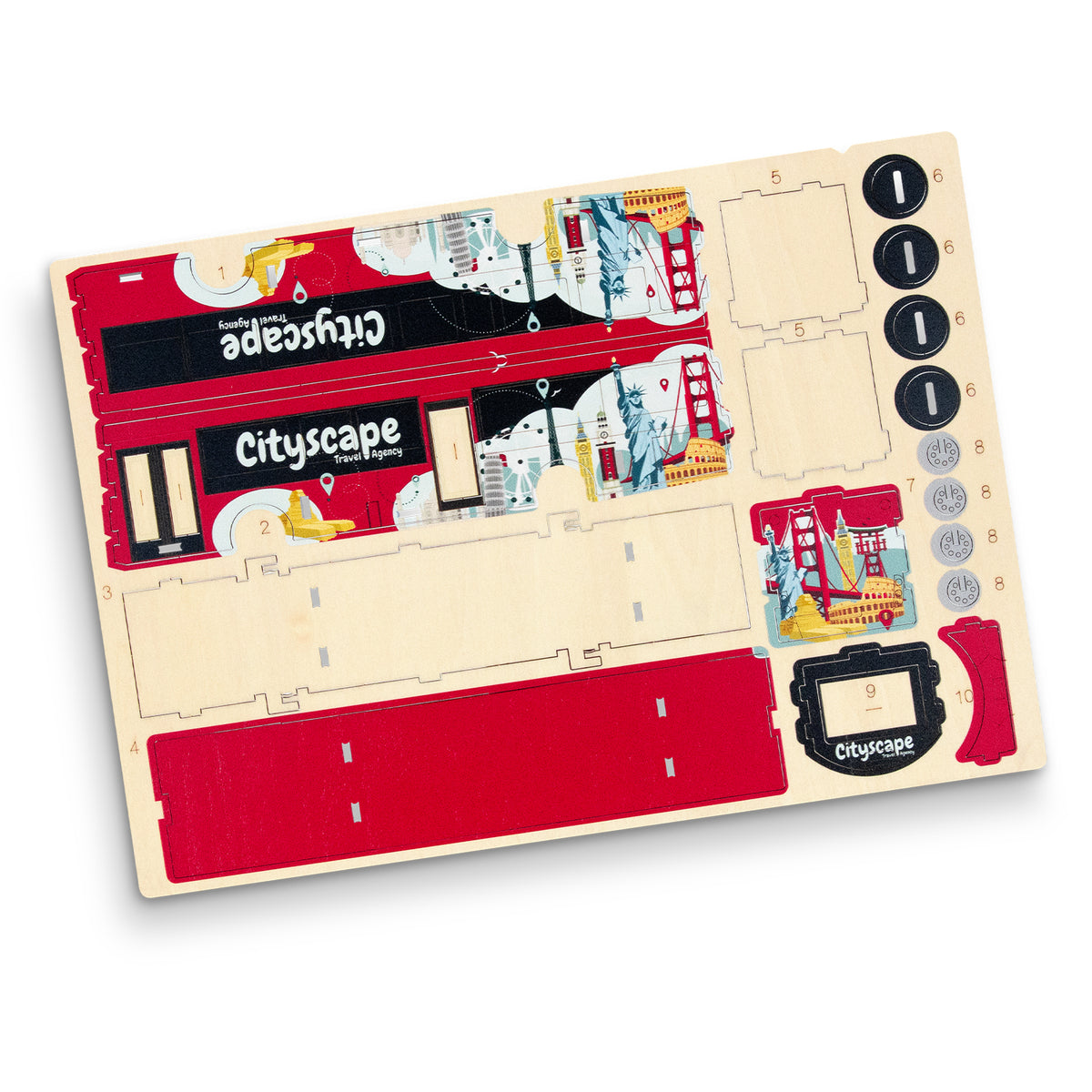 BRANDCRAFT Bus Wooden Model - Direct Digital
