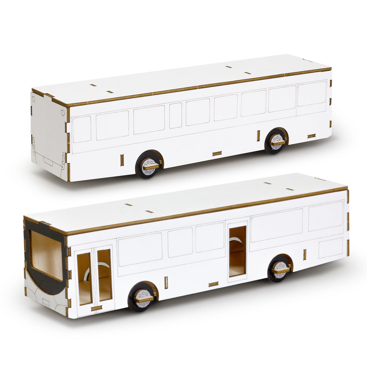BRANDCRAFT Bus Wooden Model - Default Digital Template