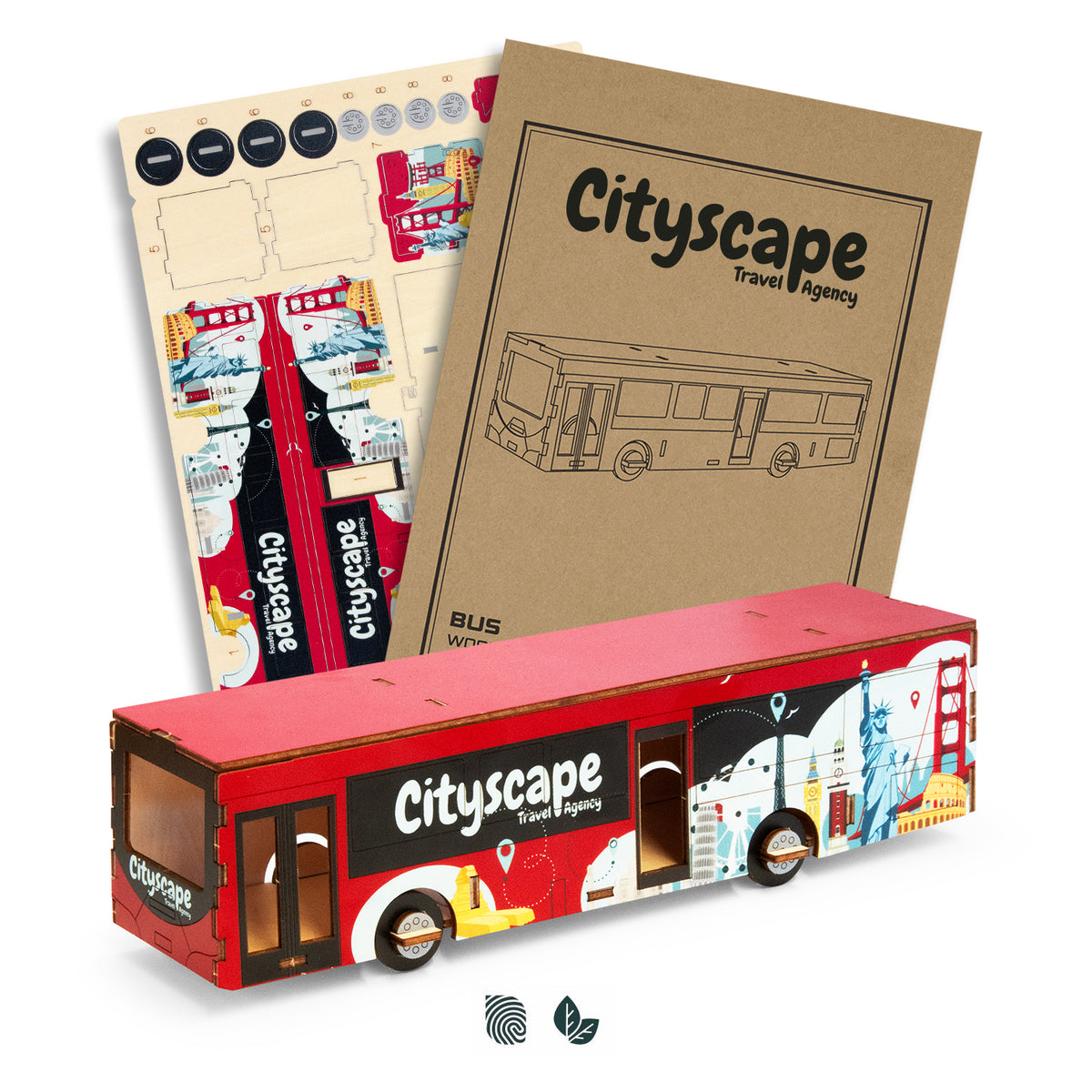 BRANDCRAFT Bus Wooden Model - Impact Aware
