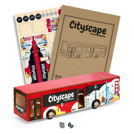 BRANDCRAFT Bus Wooden Model - Impact Aware
