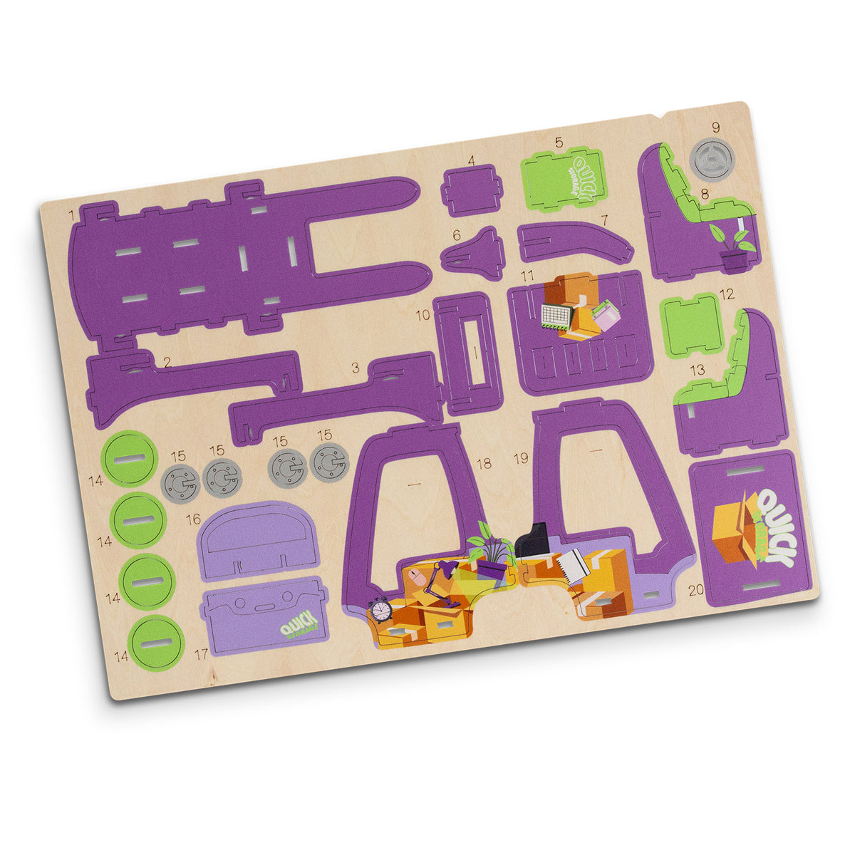 BRANDCRAFT Forklift Wooden Model - Direct Digital