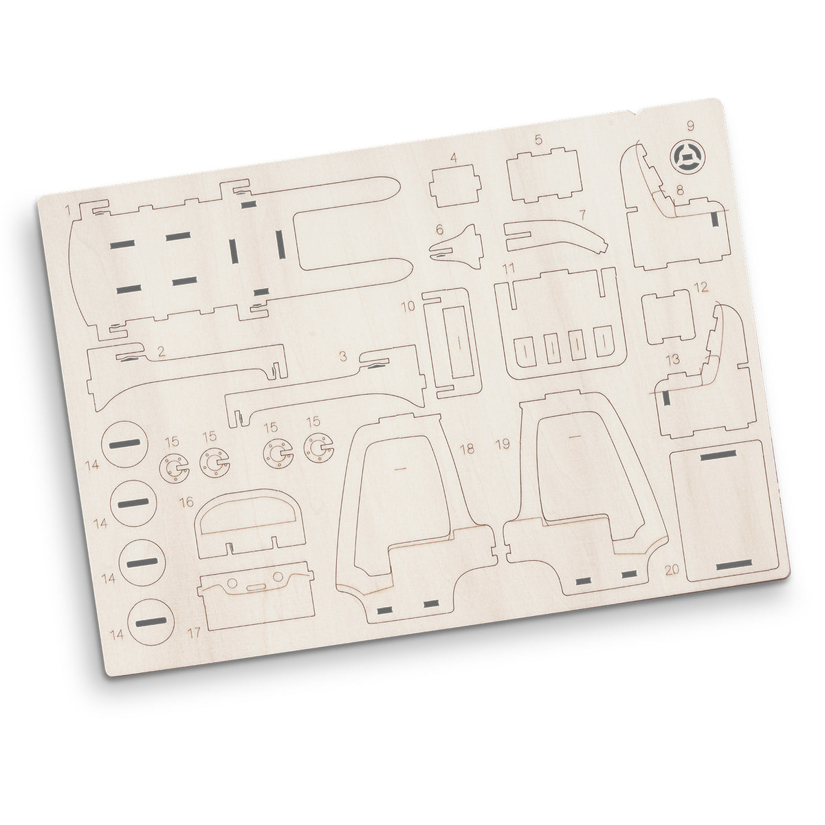 BRANDCRAFT Forklift Wooden Model - Flat Sheet