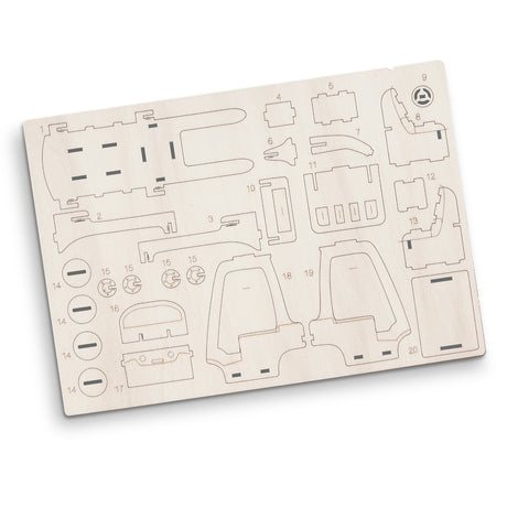 BRANDCRAFT Forklift Wooden Model - Flat Sheet