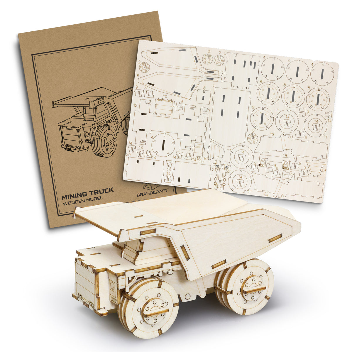 BRANDCRAFT Mining Truck Wooden Model - Main
