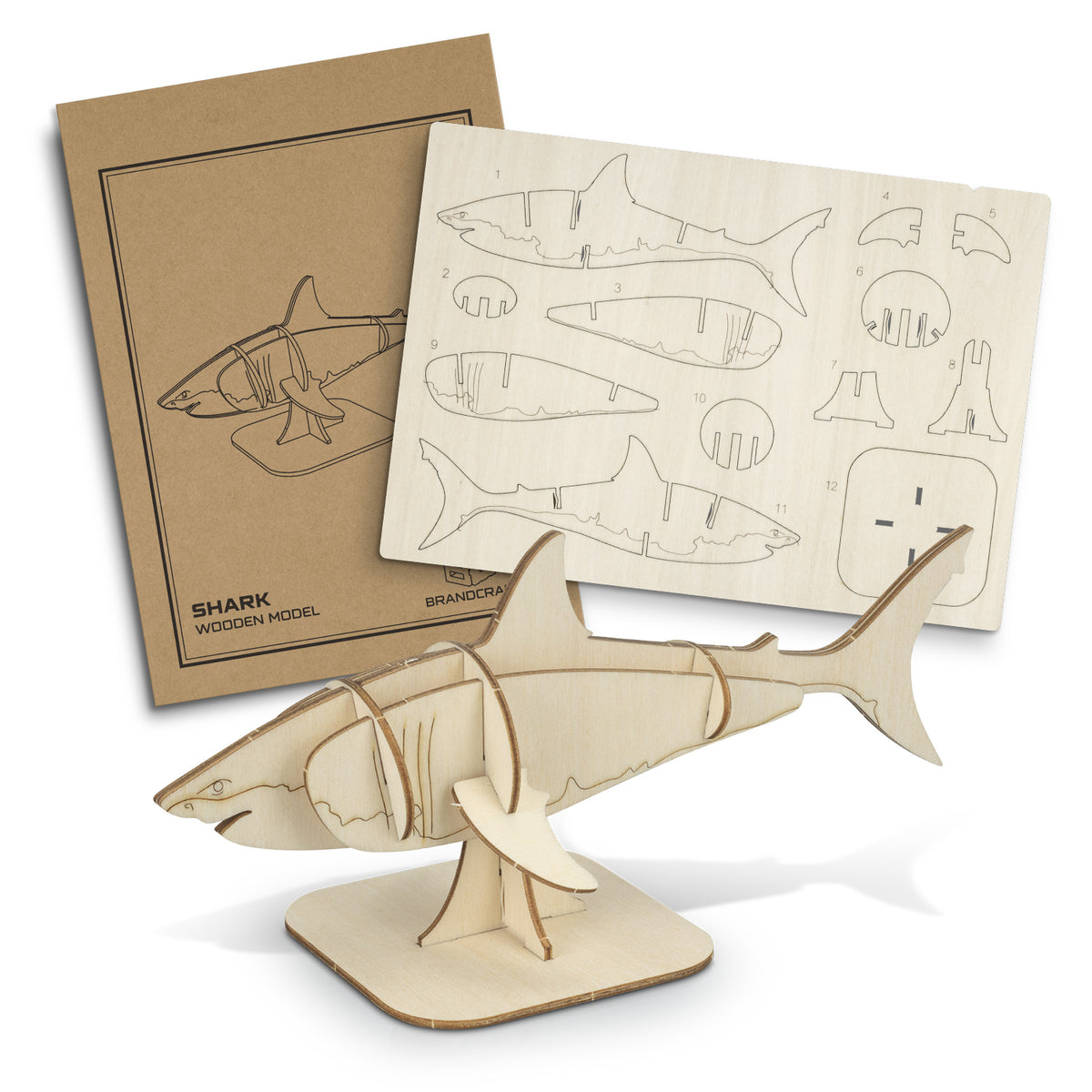 BRANDCRAFT Shark Wooden Model - Main