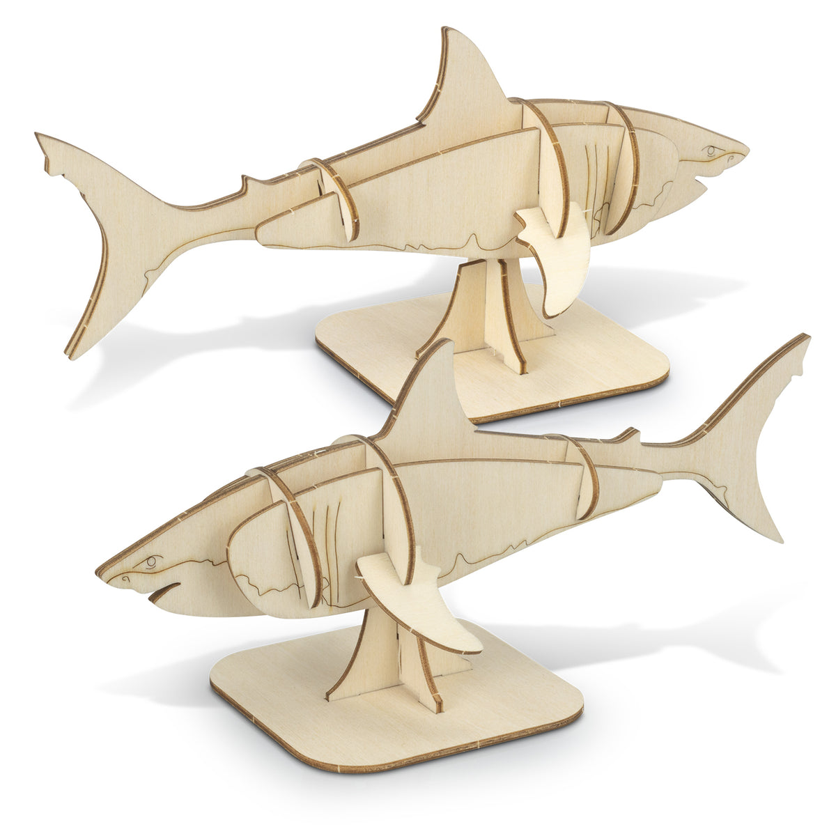 BRANDCRAFT Shark Wooden Model - Assembled