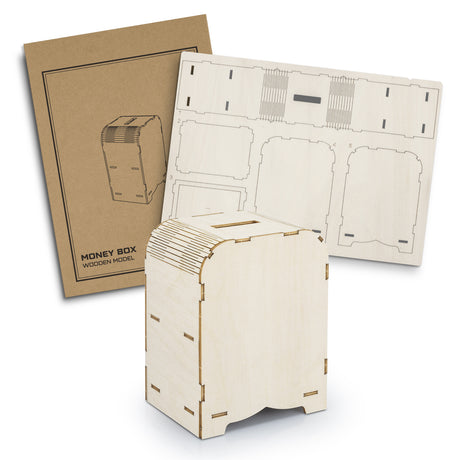 BRANDCRAFT Money Box Wooden Model - Main