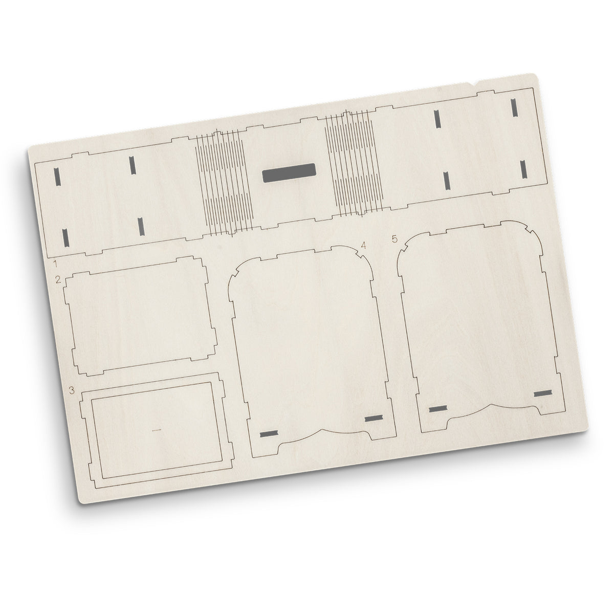 BRANDCRAFT Money Box Wooden Model - Flat Sheet