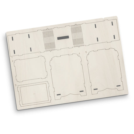 BRANDCRAFT Money Box Wooden Model - Flat Sheet