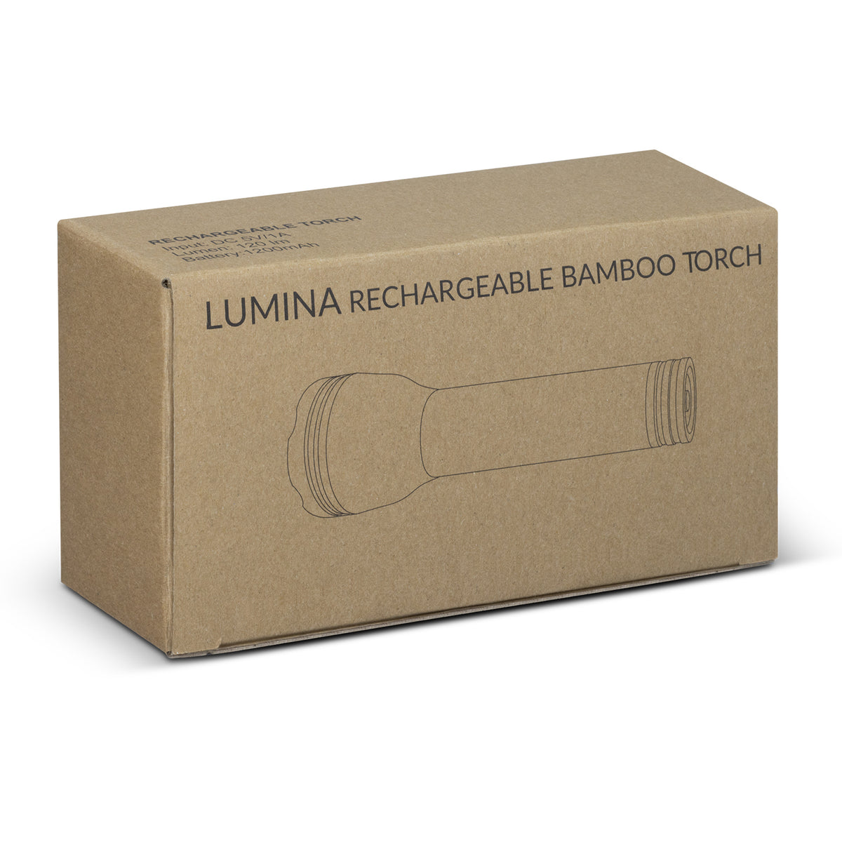 Lumina Rechargeable Bamboo Torch - Gift Box