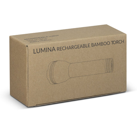 Lumina Rechargeable Bamboo Torch - Gift Box