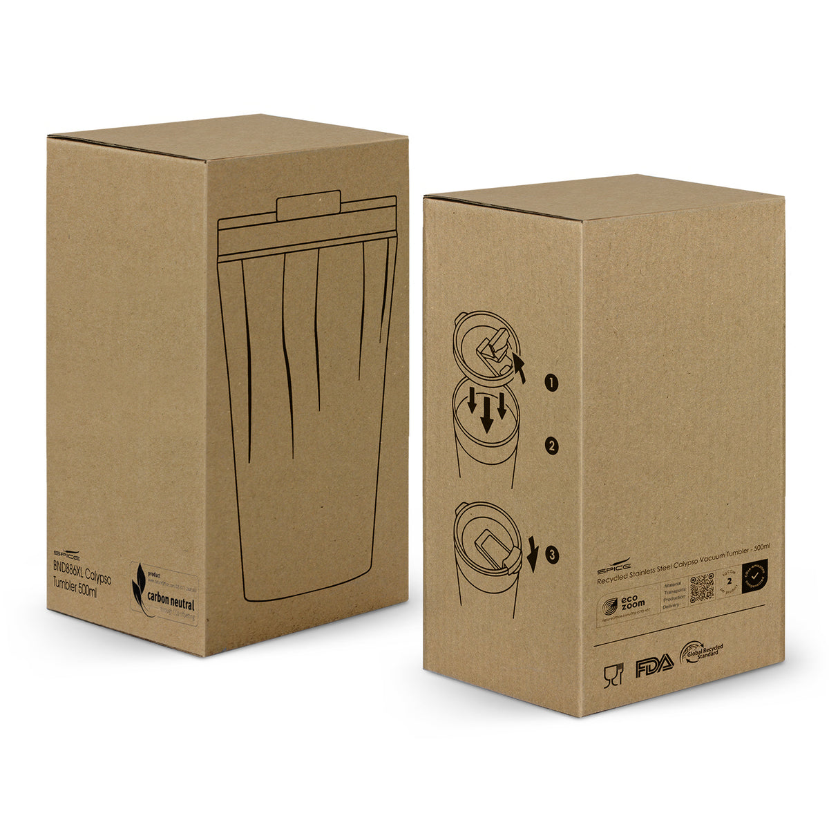 SPICE Calypso Vacuum Tumbler - 500ml - Gift Box