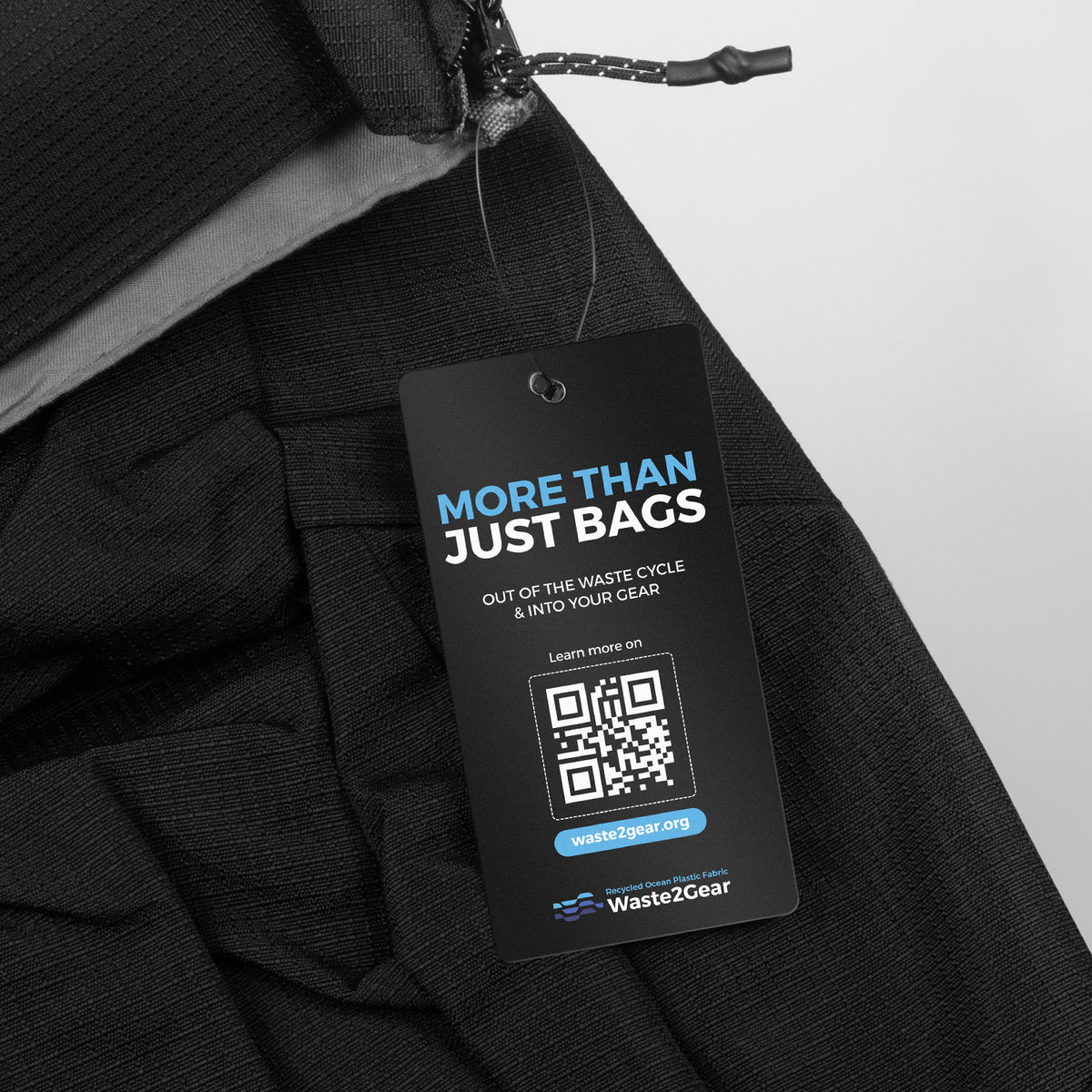 SPICE Waste2Gear Roll Up Computer Backpack - Detail