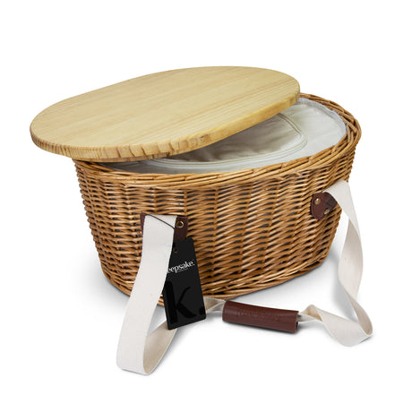 Keepsake Picnic Cooler Basket - Detail