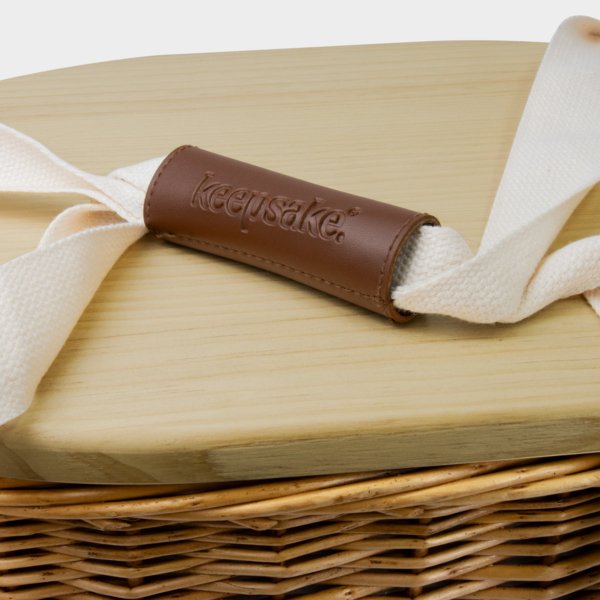 Keepsake Picnic Cooler Basket - Handle