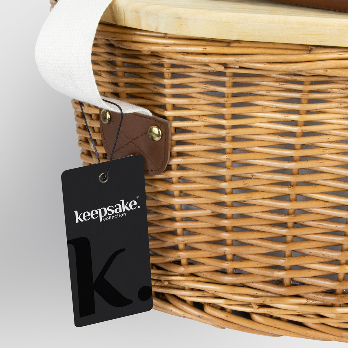 Keepsake Picnic Cooler Basket - Hang Tag