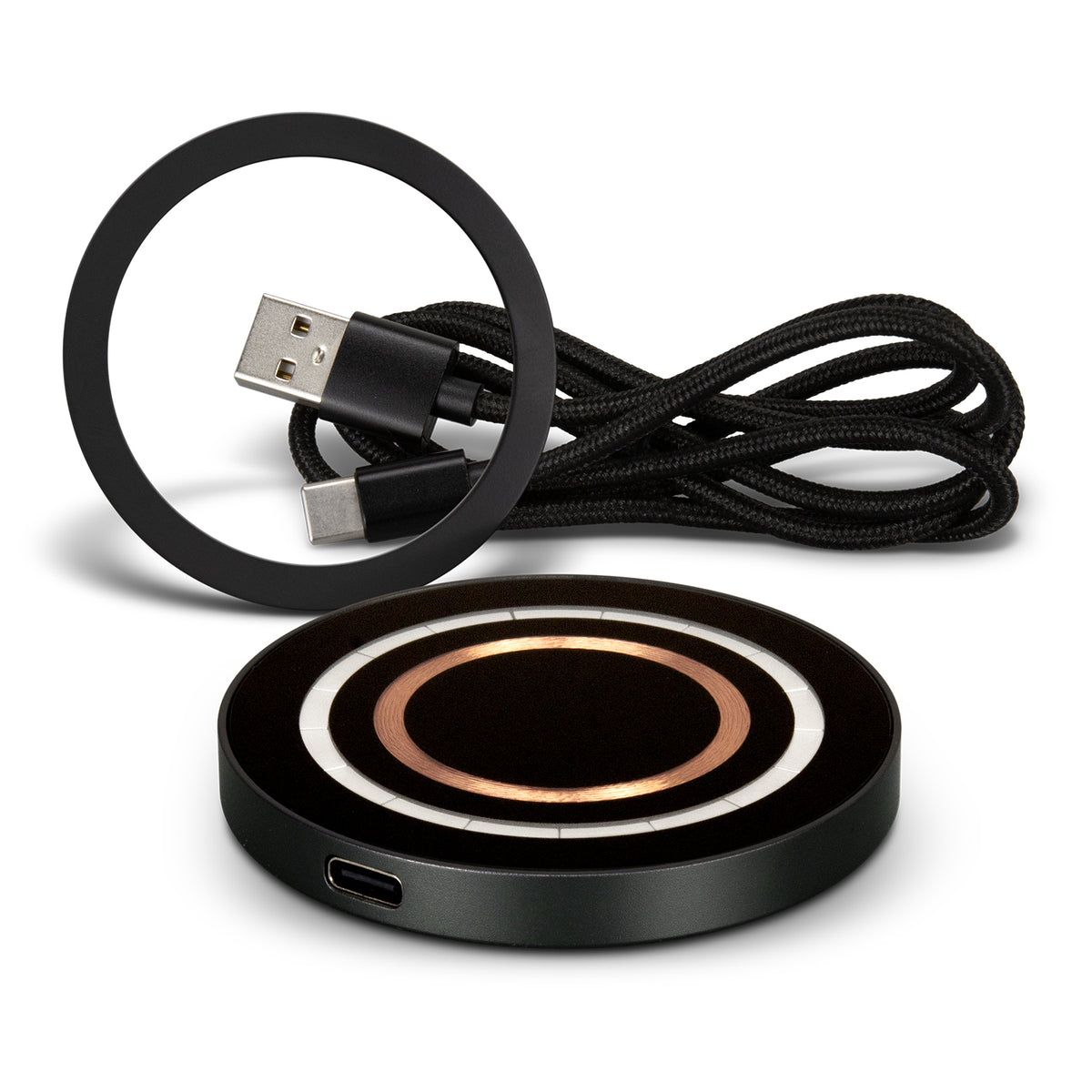 INGENIO Arc Single Wireless Charger - Gunmetal/Black
