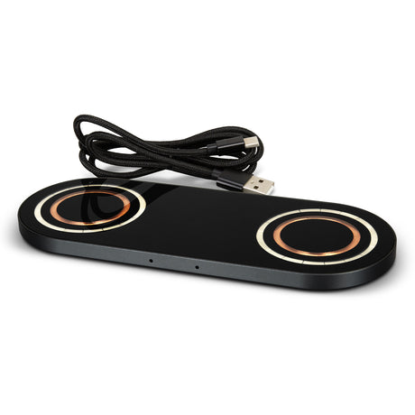 INGENIO Arc Dual Wireless Charger - Gunmetal/Black