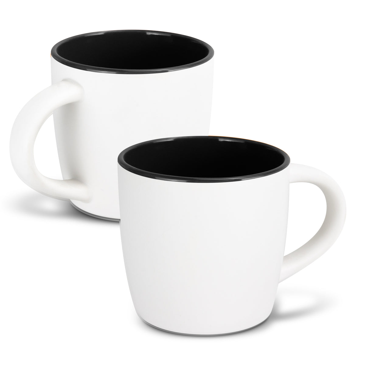 Mocha Coffee Mug - Two-Tone - White/Black