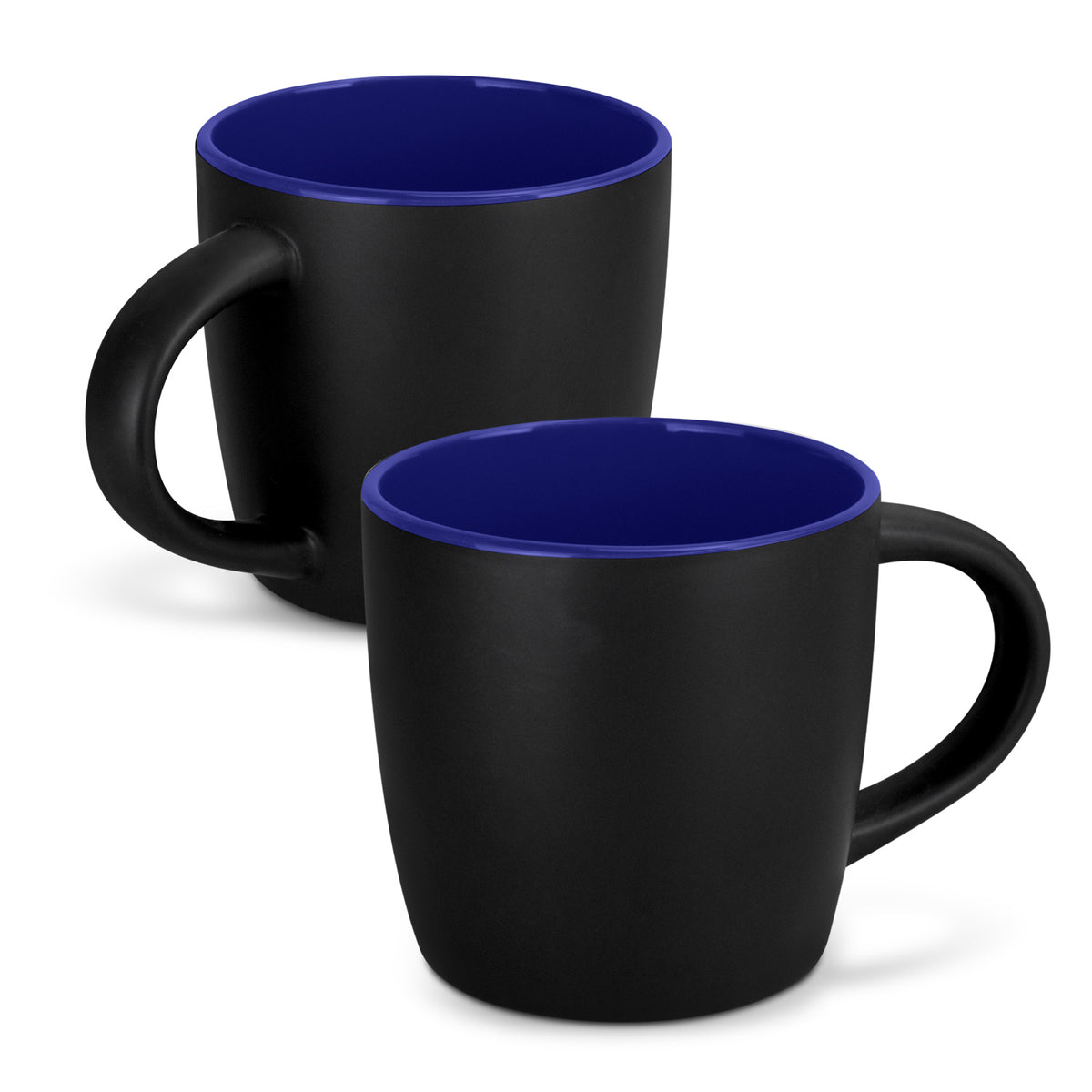 Mocha Coffee Mug - Two-Tone - Black/Dark Blue