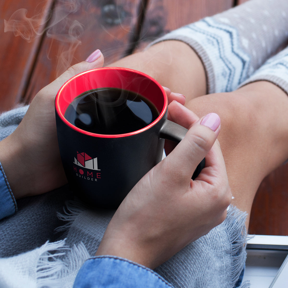 Mocha Coffee Mug - Two-Tone - Feature