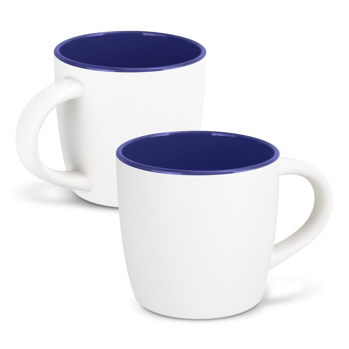 Mocha Coffee Mug - Two-Tone - White/Blue