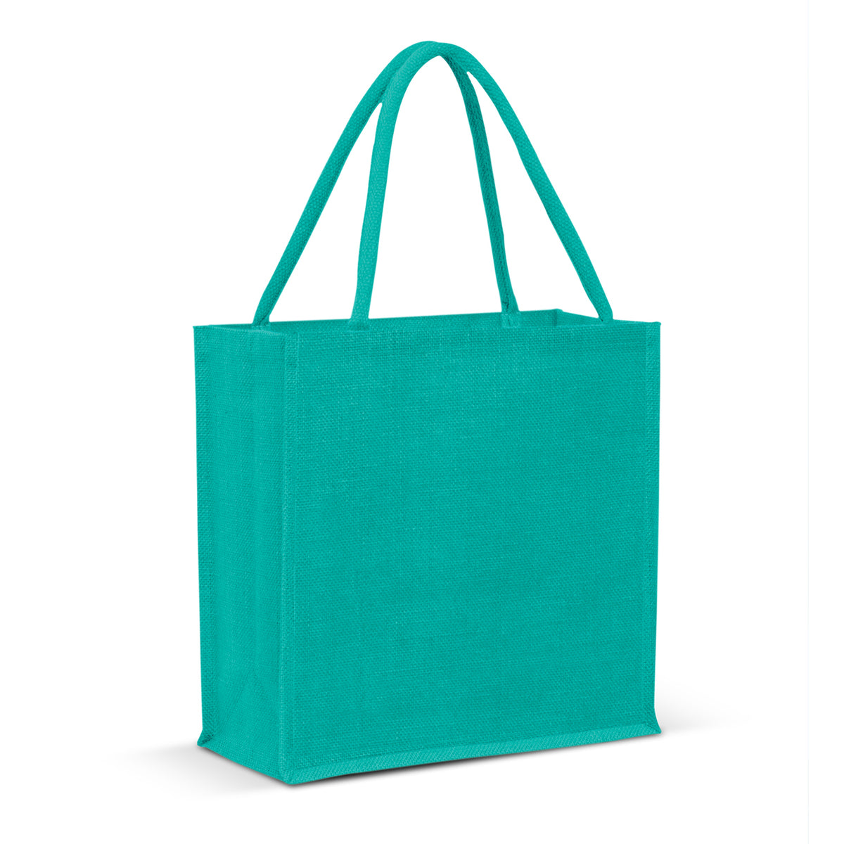 Monza Jute Tote Bag - Colour Match - Sale - Teal