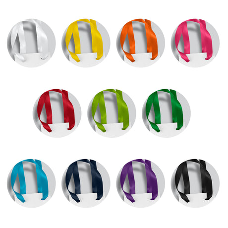 Wine Ribbon Handle Paper Bag - Full Colour - Ribbon Colours