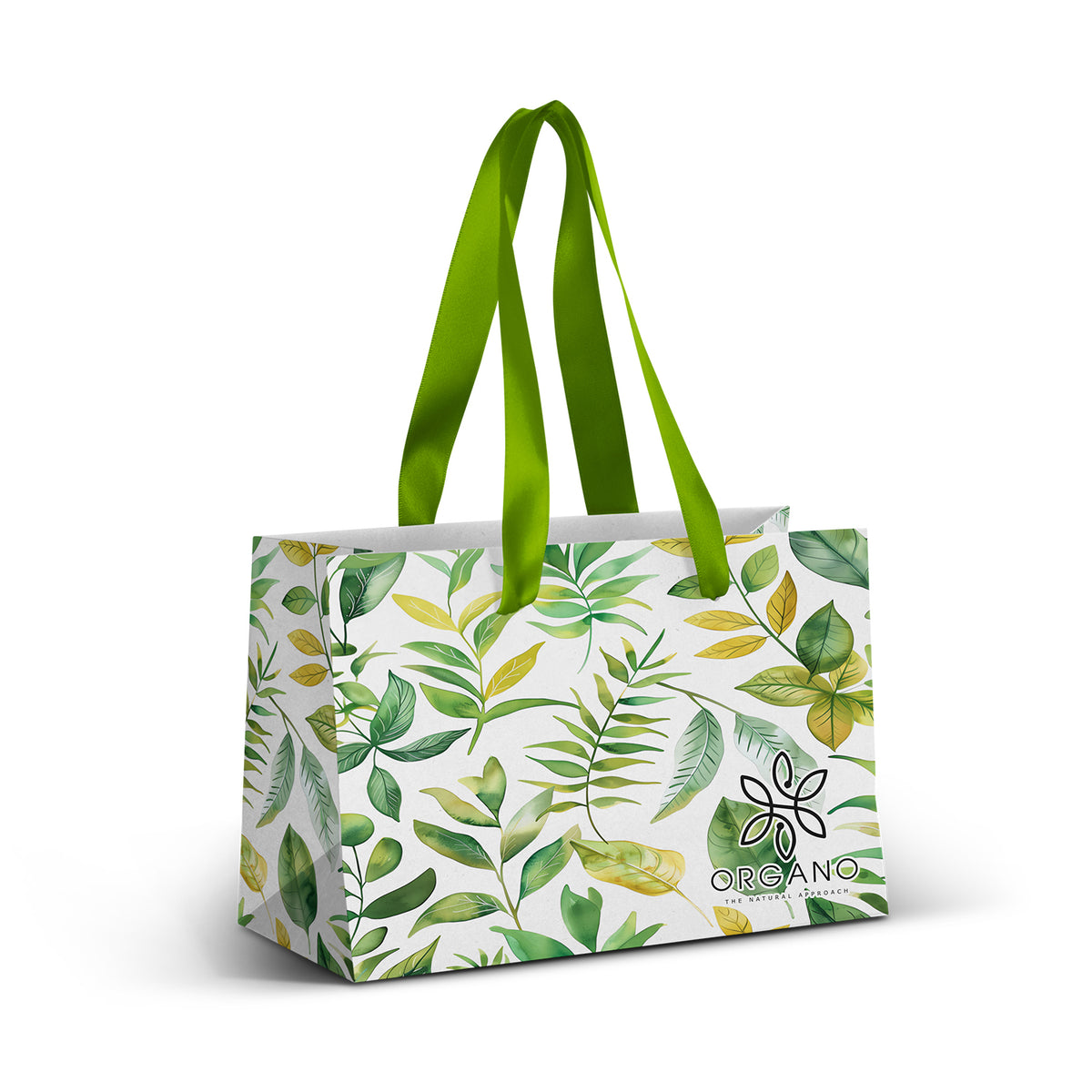 Small Ribbon Handle Paper Bag - Full Colour - Main