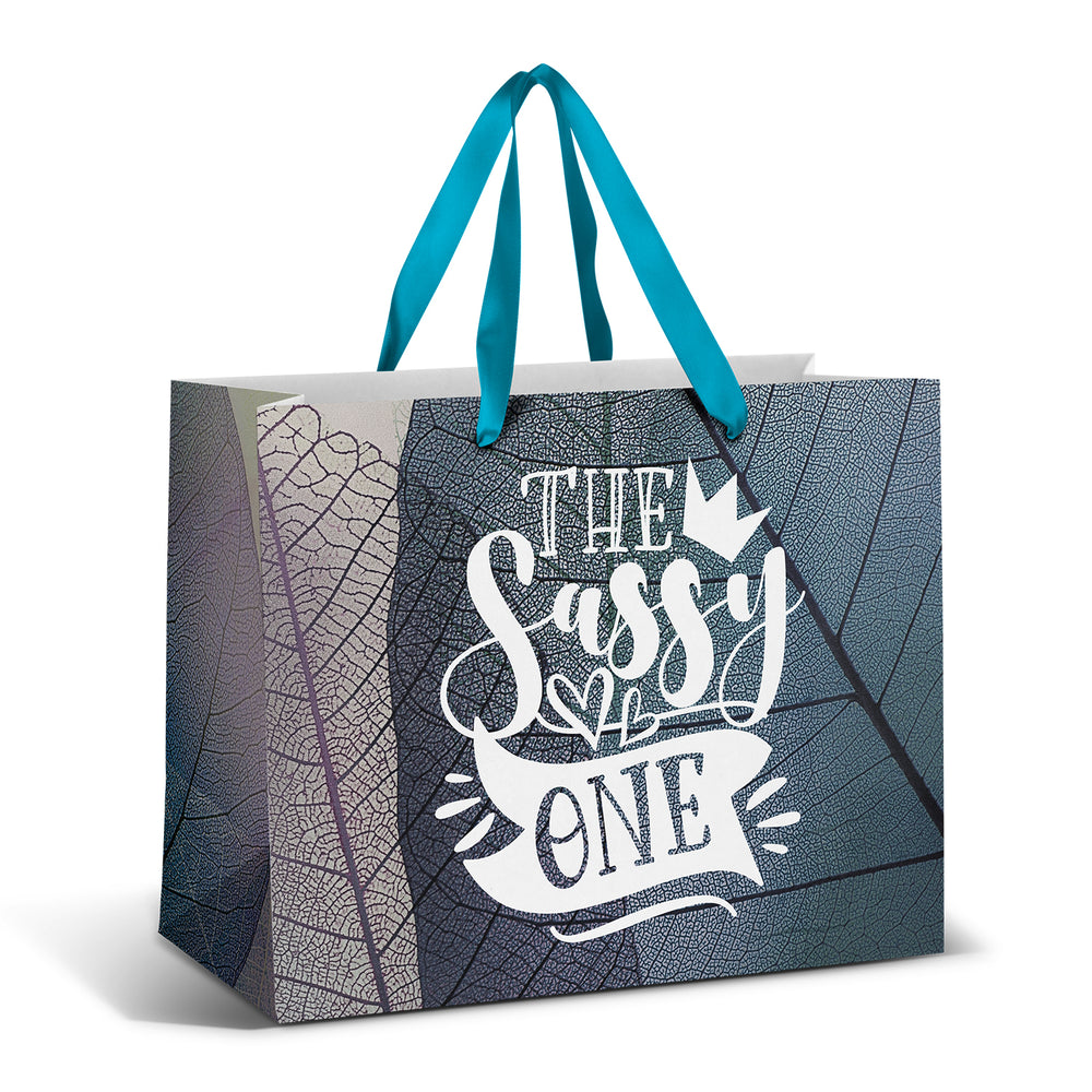 Large Ribbon Handle Paper Bag - Full Colour - Main