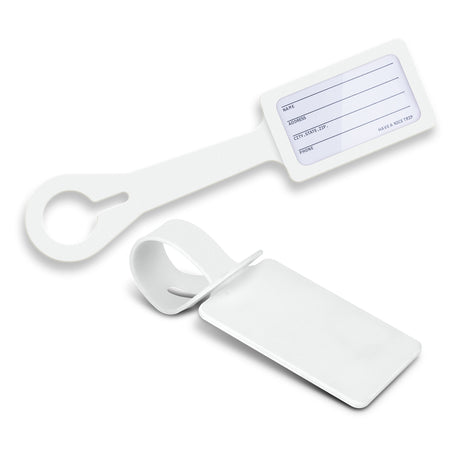 Silicone Luggage Tag - White