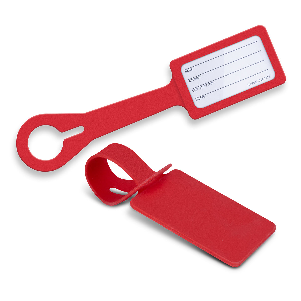 Silicone Luggage Tag - Red
