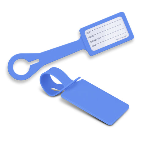 Silicone Luggage Tag - Light Blue