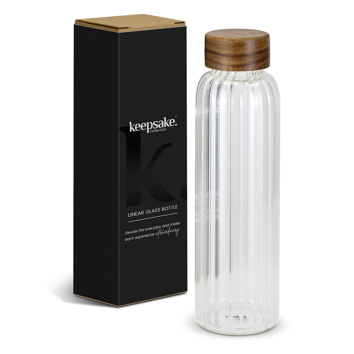 Keepsake Linear Glass Drink Bottle - Main
