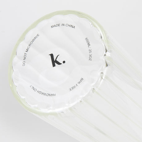 Keepsake Linear Glass Drink Bottle - Detail